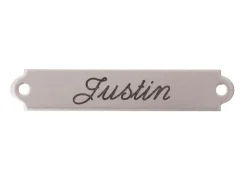 DOVER DROPSHIP 2" Fancy Saddle Nameplate