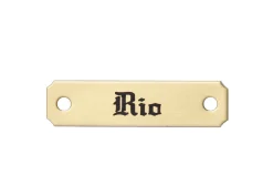 DOVER DROPSHIP 2" Notched Corner Bridle Nameplate