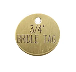 DOVER DROPSHIP 3/4'' Round Bridle & Accessory Tag