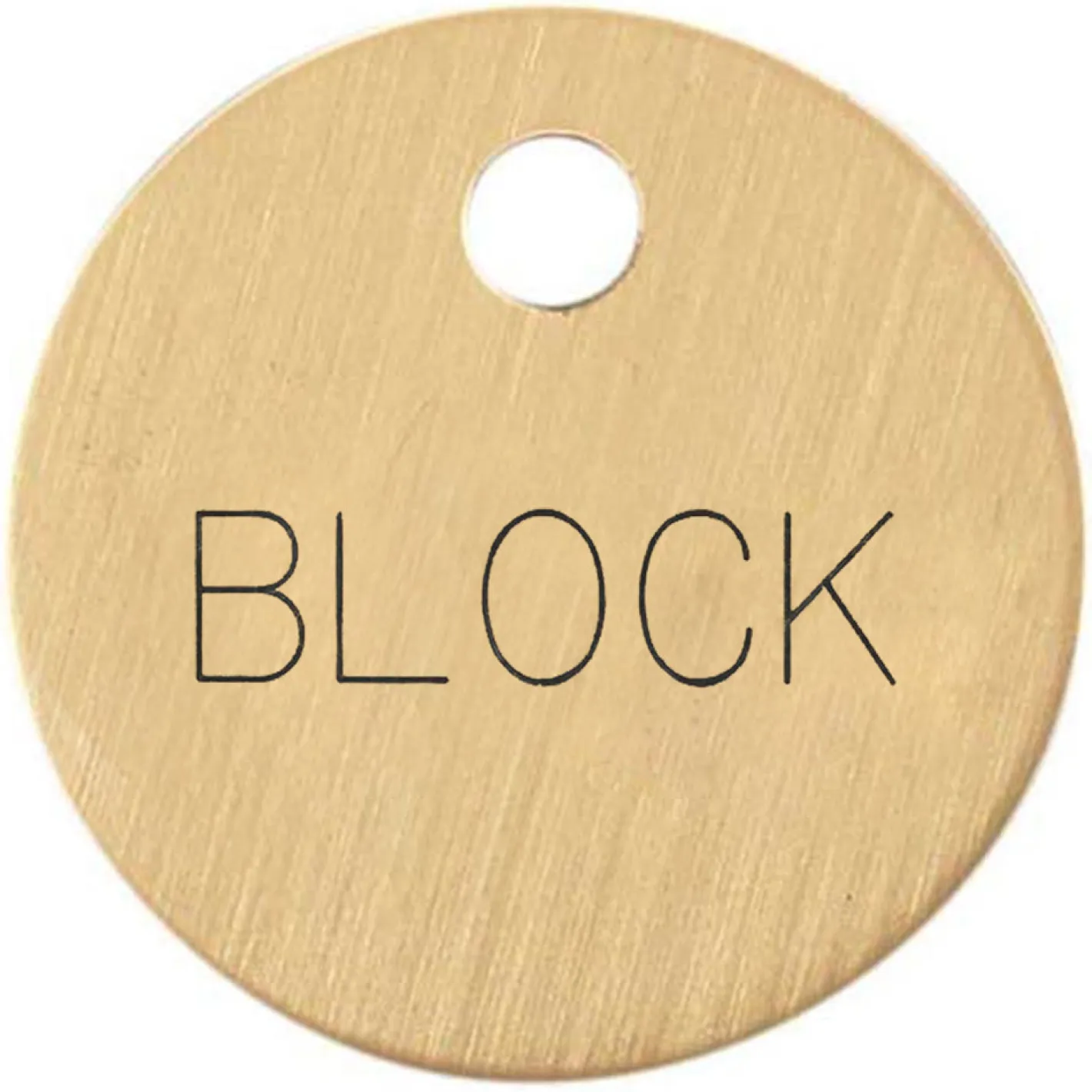 DOVER DROPSHIP 1'' Round Bridle & Accessory Tag
