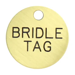 DOVER DROPSHIP 1'' Round Bridle & Accessory Tag