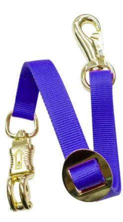 SHILOH STABLES TACK Adjustable Flat Nylon Trailer Tie