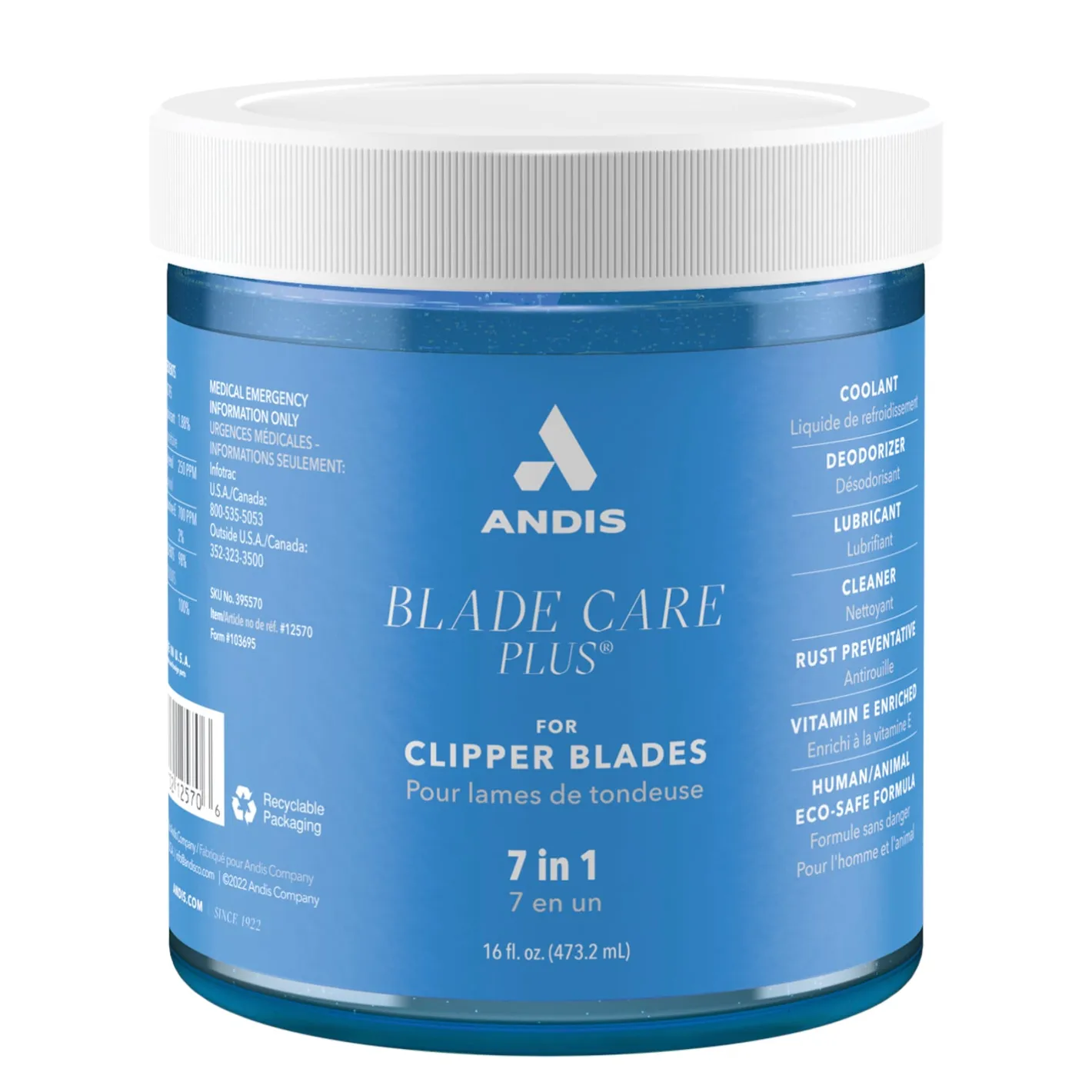 ANIMAL HEALTH INT Andis® Blade Care Plus® Jar