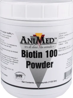 ANIMAL HEALTH INT AniMed™ Biotin 100 Powder - 2.5 lb