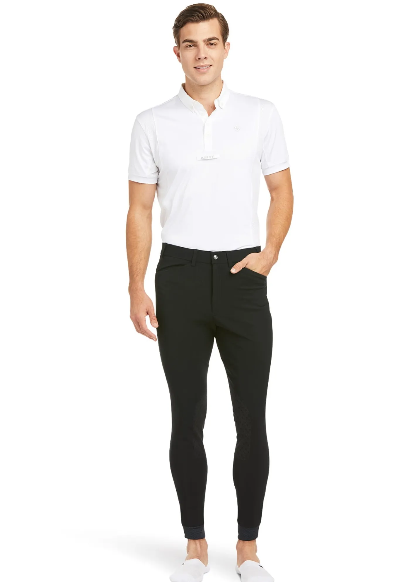 ARIAT-APPAREL Ariat® Men’s Tri Factor Knee-Patch Breech