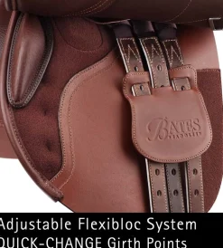 SADDLERY BRANDS INTL Bates Caprilli Close Contact Saddle with Forward Flap