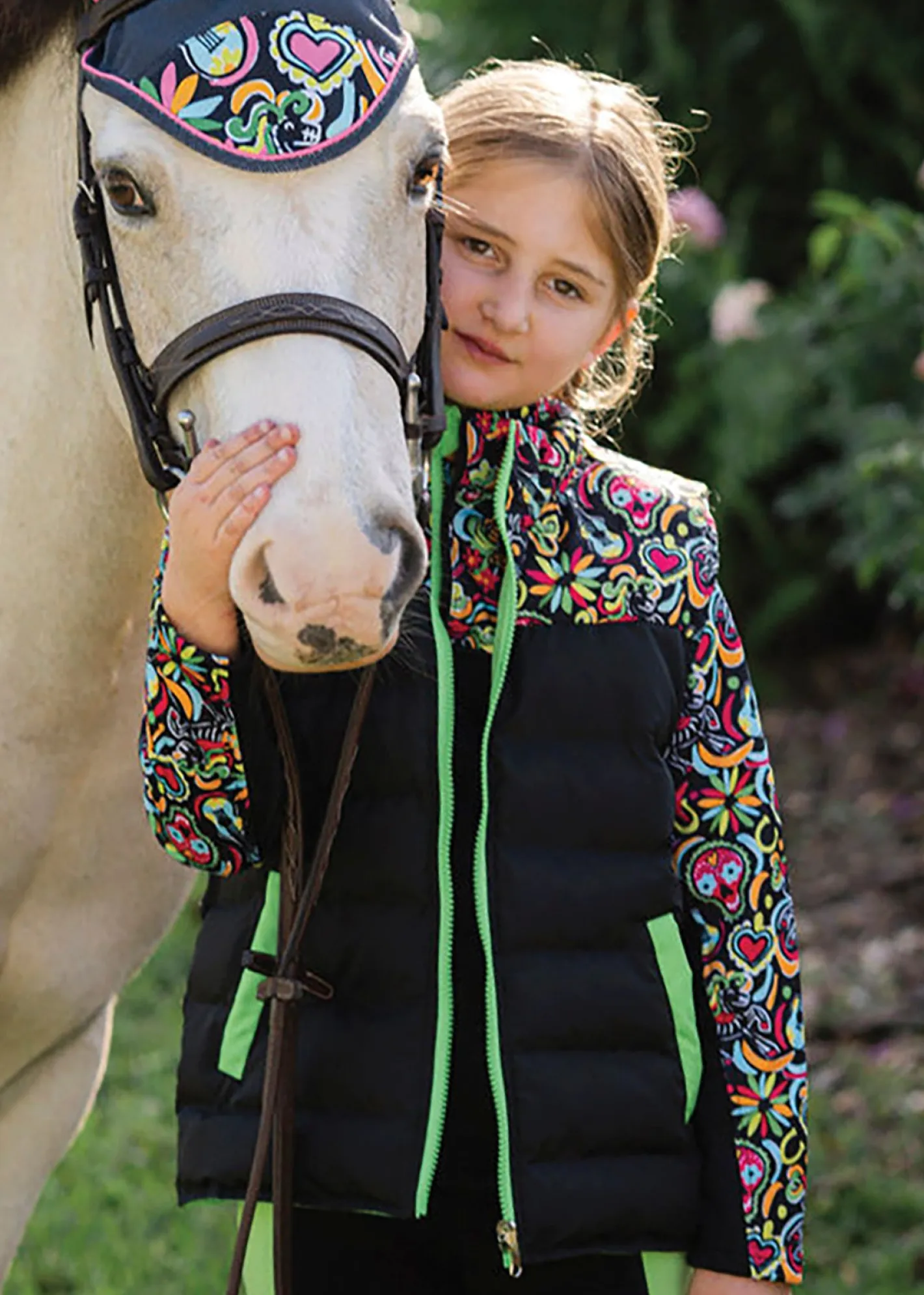 Kids BELLE AND BOW EQSTRN Belle & Bow Equestrian Children’s Reversible Vest