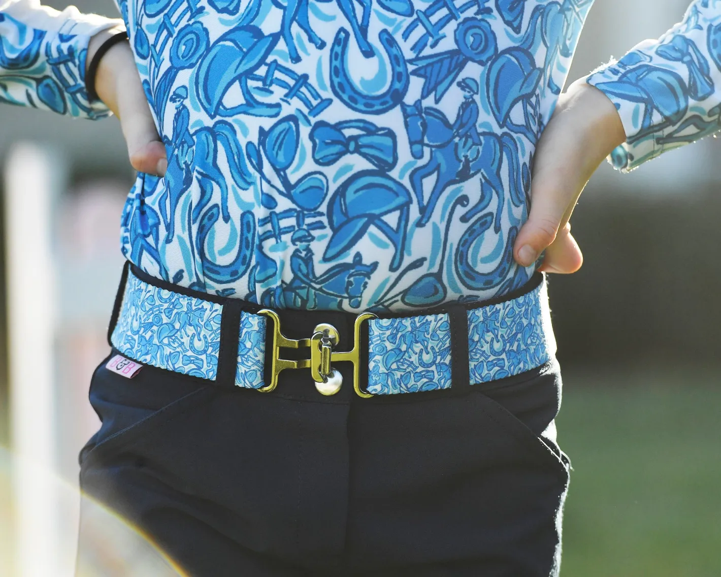 Kids BELLE AND BOW EQSTRN Belle & Bow Equestrian Children’s Belt