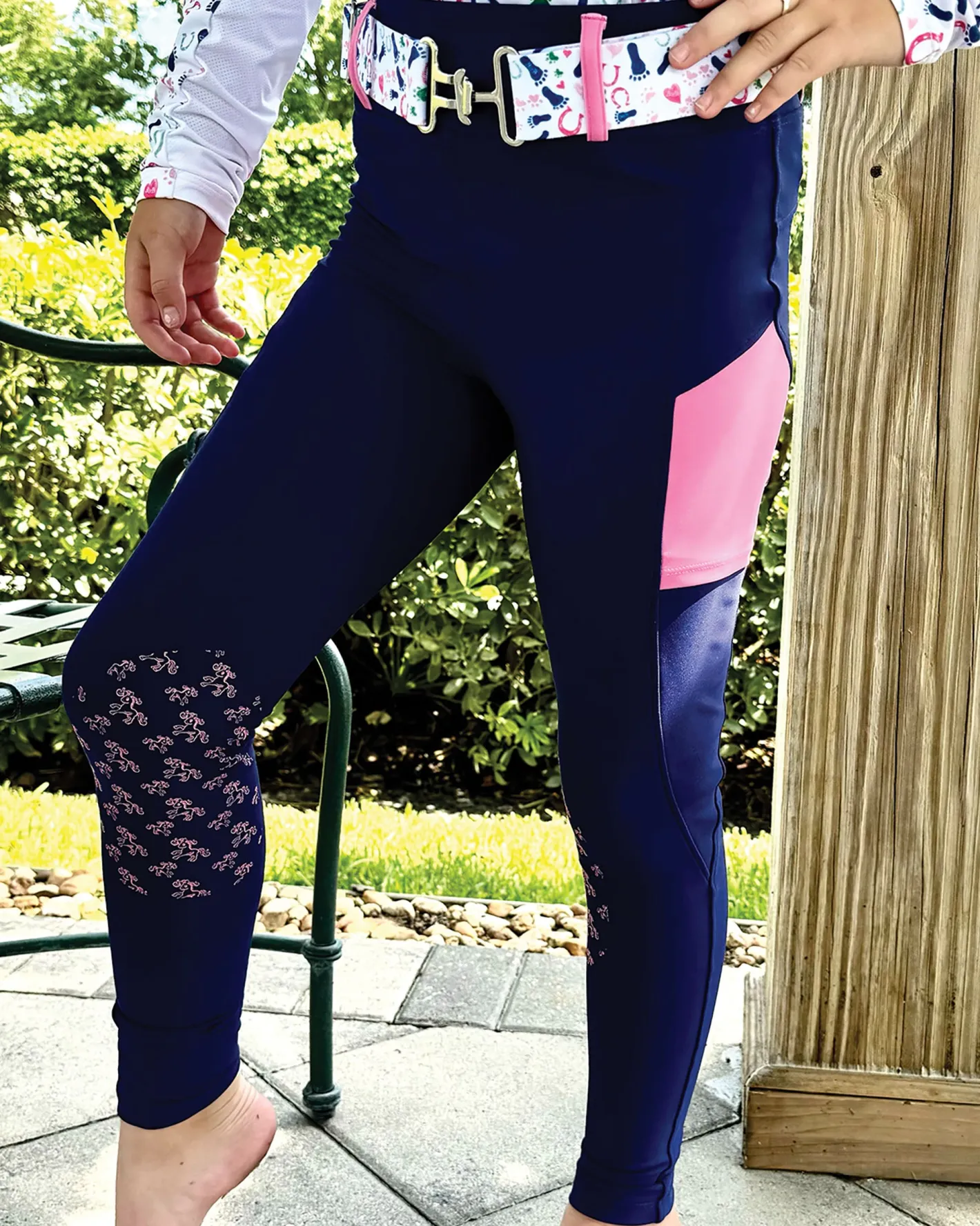 Kids BELLE AND BOW EQSTRN Belle & Bow Equestrian Children’s Riding Tight