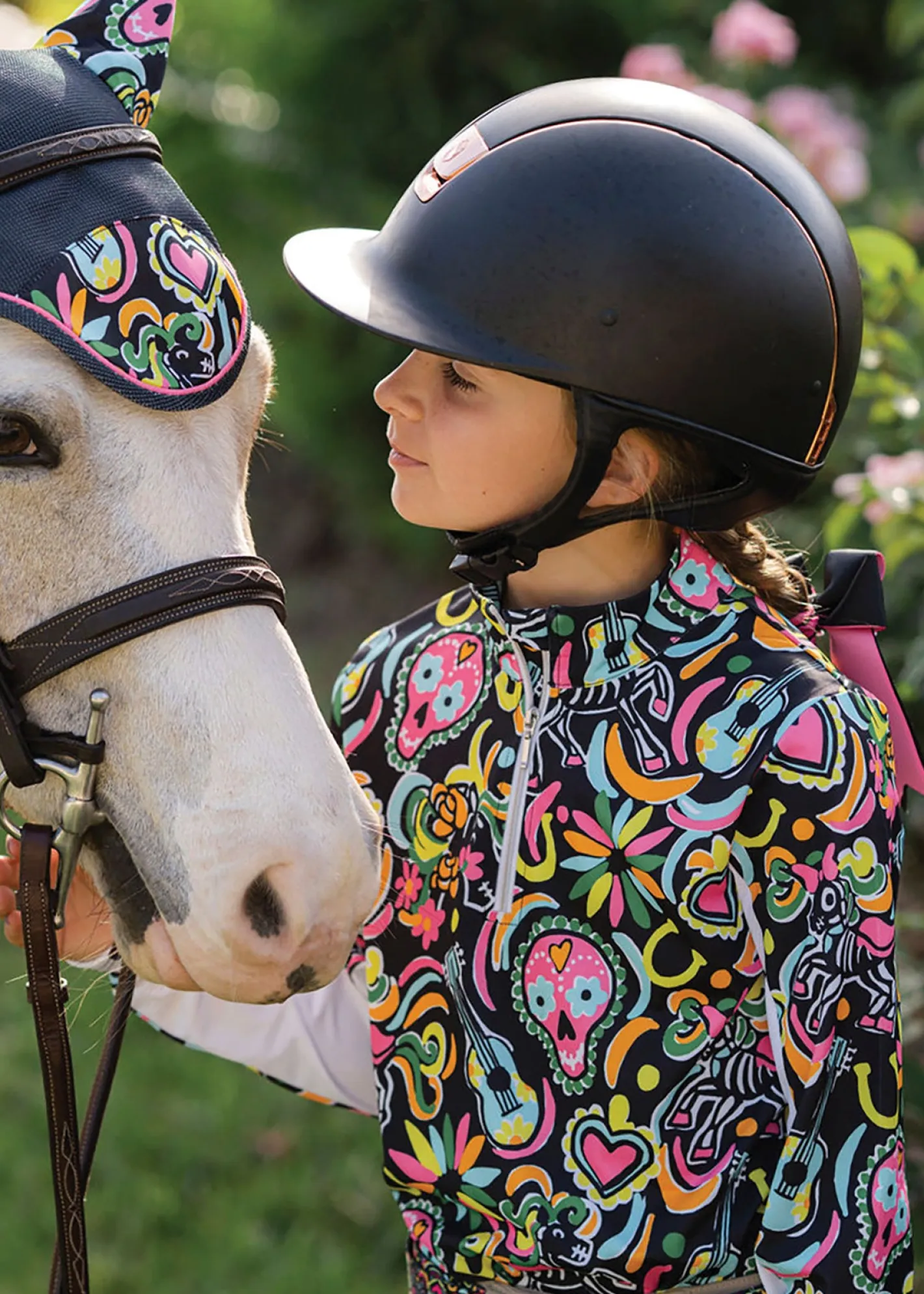 Kids BELLE AND BOW EQSTRN Belle & Bow Equestrian Children’s Long Sleeve Sun Shirt