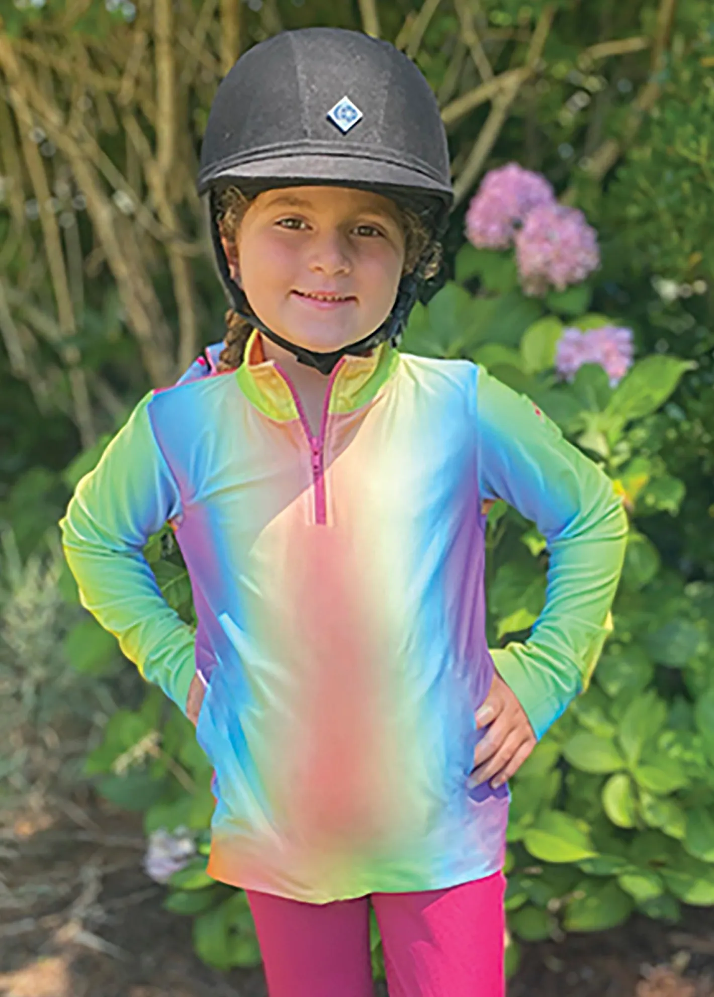 Kids BELLE AND BOW EQSTRN Belle & Bow Equestrian Children’s Long Sleeve Sun Shirt