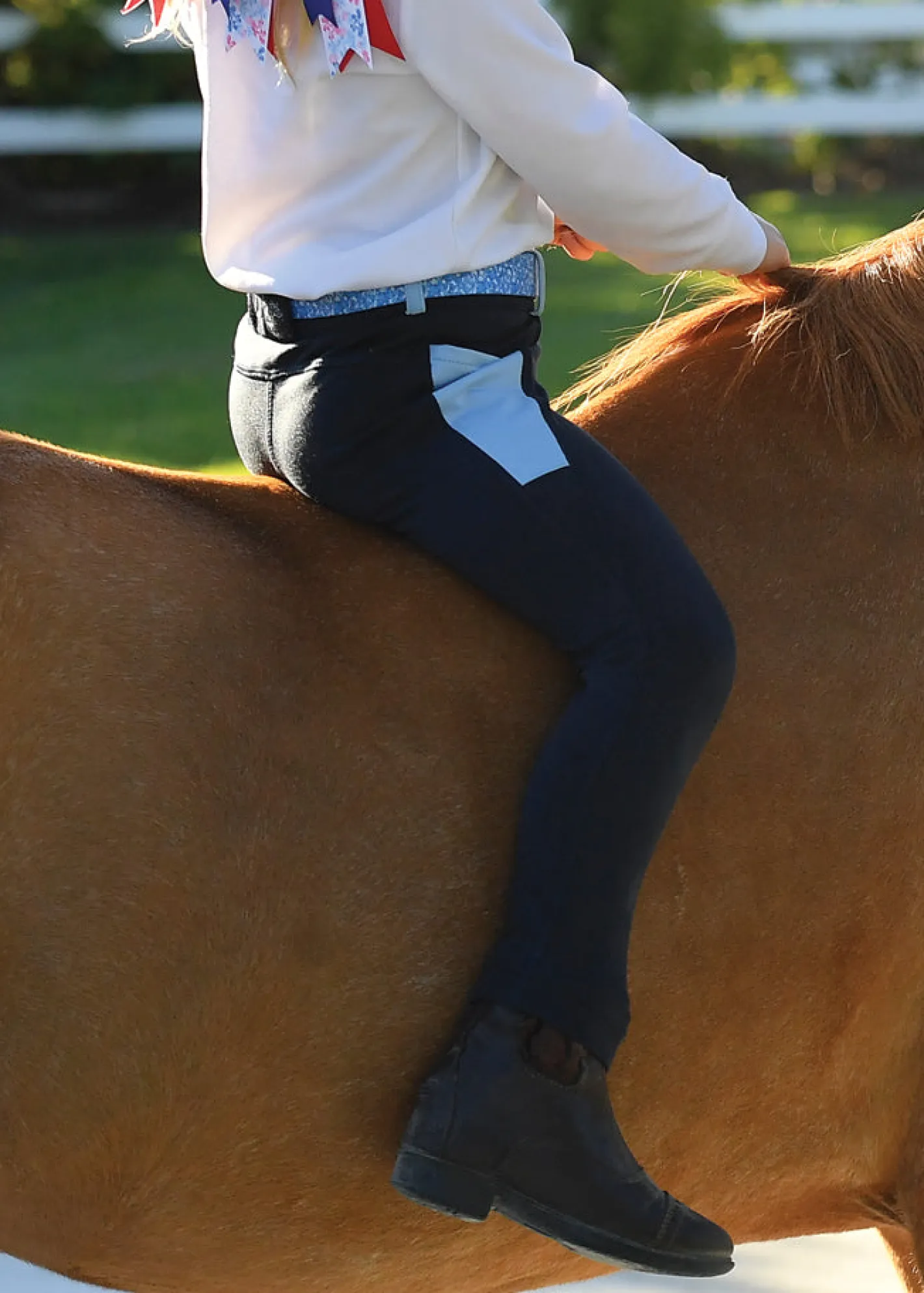 Kids BELLE AND BOW EQSTRN Belle & Bow Equestrian Girls’ Fleece Tight