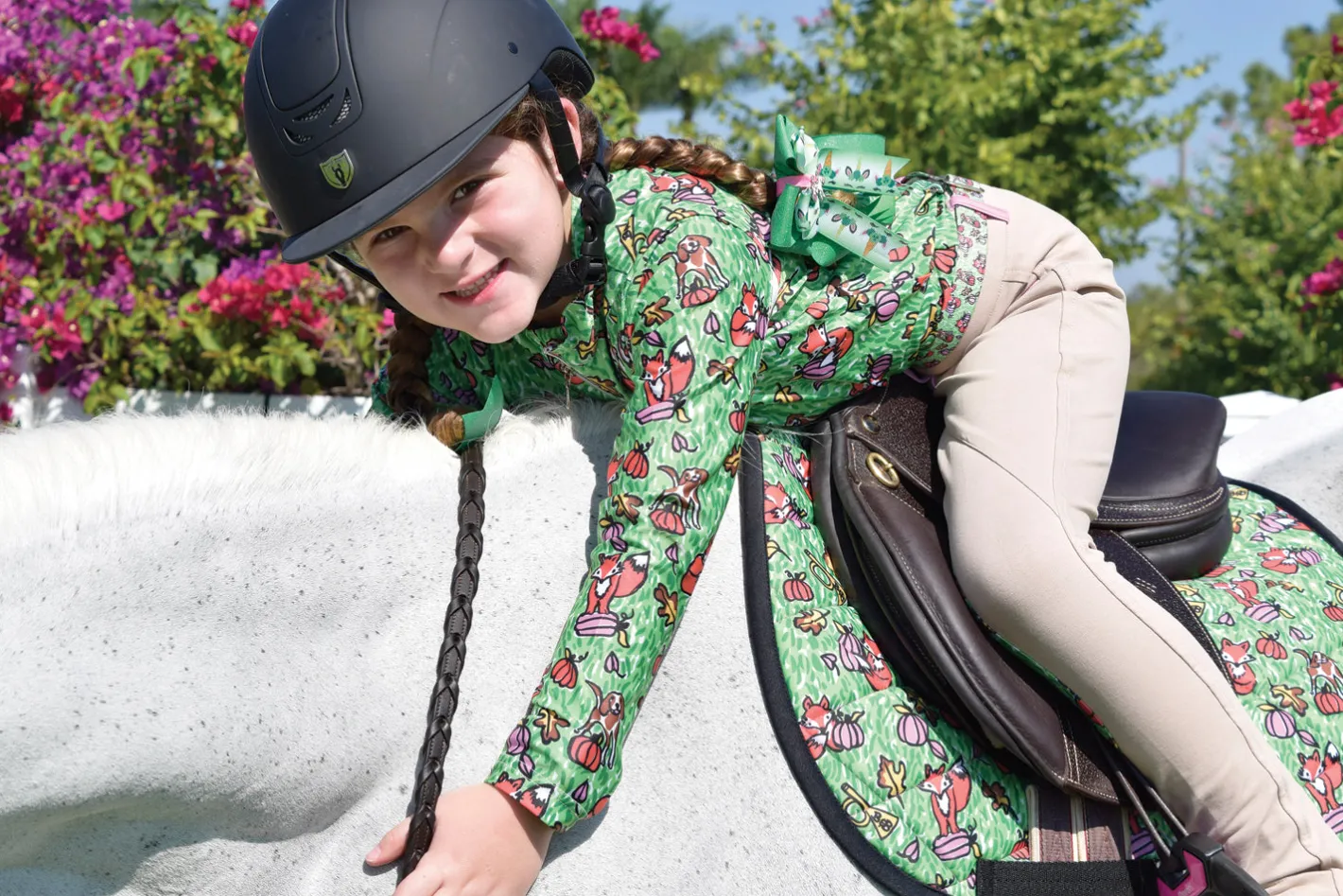 Kids BELLE AND BOW EQSTRN Belle & Bow Equestrian Girls’ Long Sleeve Sun Shirt