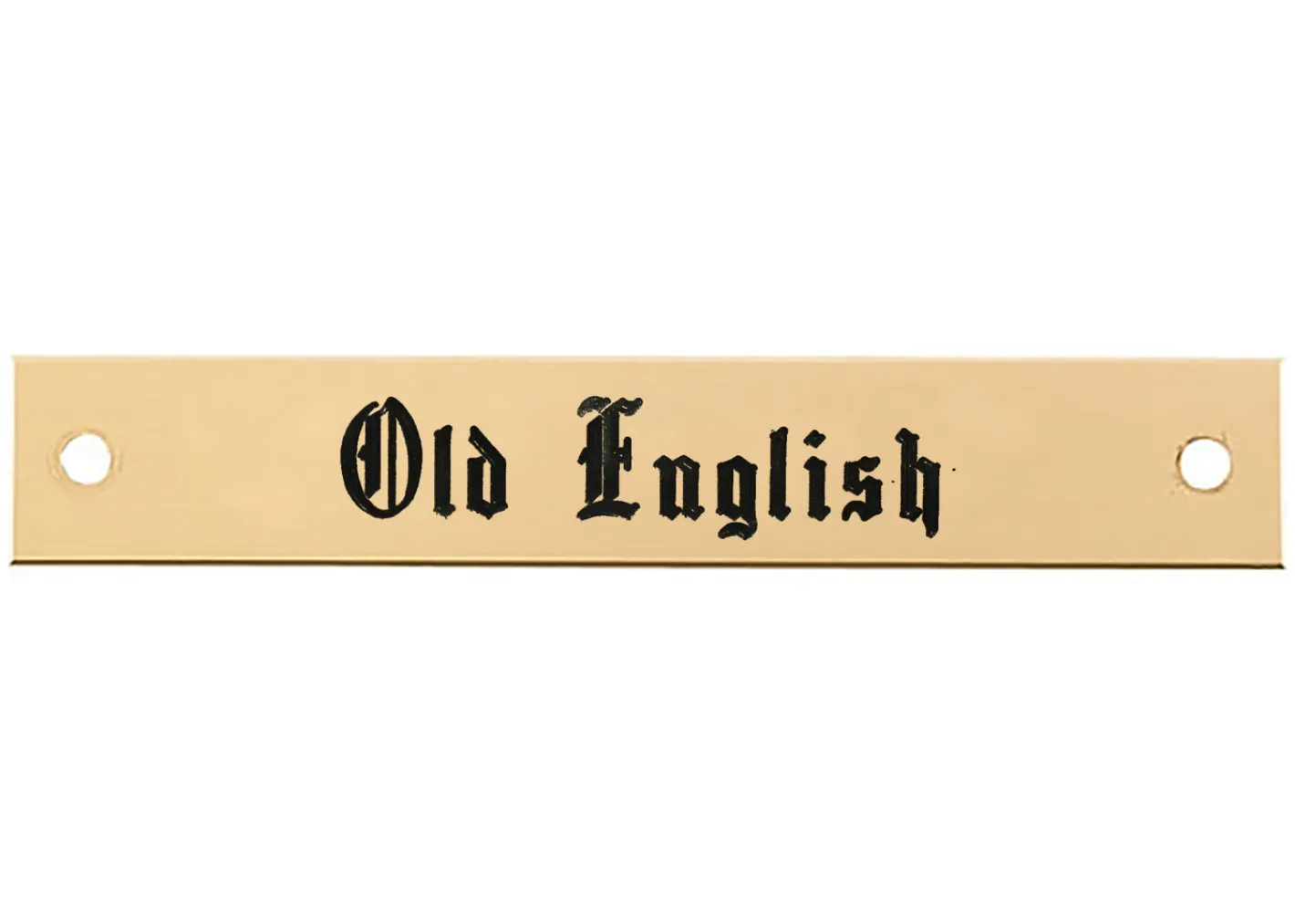 DOVER DROPSHIP Beveled Edge Halter Nameplate - 1 or 2 lines