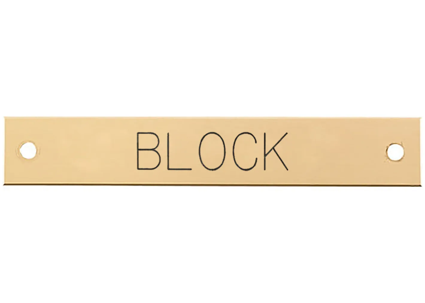 DOVER DROPSHIP Beveled Edge Halter Nameplate - 1 or 2 lines