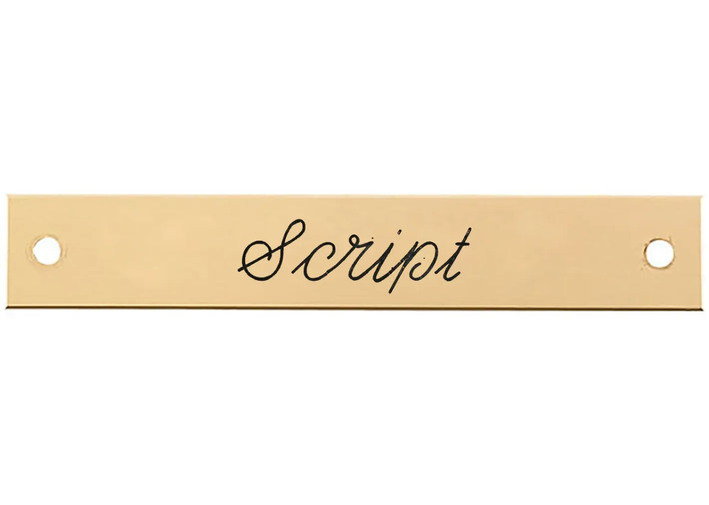 DOVER DROPSHIP Beveled Edge Halter Nameplate - 1 or 2 lines