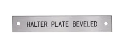 DOVER DROPSHIP Beveled Edge Halter Nameplate - 1 or 2 lines