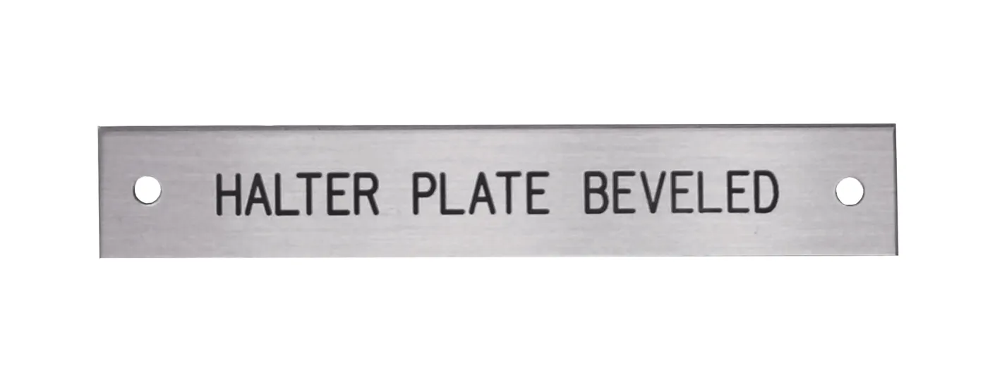 DOVER DROPSHIP Beveled Edge Halter Nameplate - 1 or 2 lines