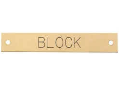 DOVER DROPSHIP Beveled Edge Halter Nameplate - 3 lines