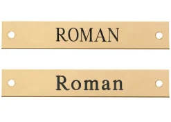 DOVER DROPSHIP Beveled Edge Halter Nameplate - 3 lines