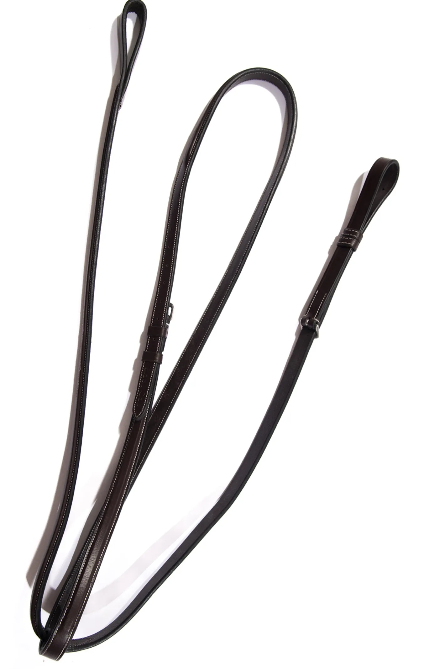 KL SELECT Black Oak Square-Raised Fancy-Stitched Standing Martingale