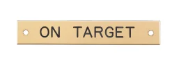 DOVER DROPSHIP Brass Halter Nameplate - 3 lines