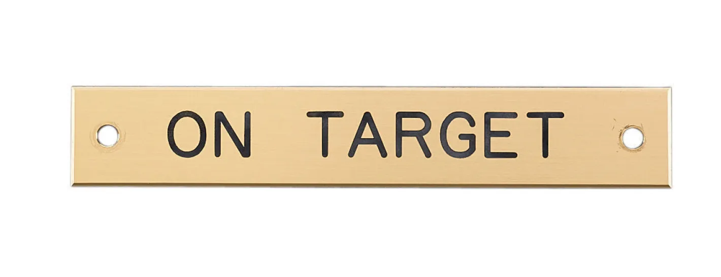 DOVER DROPSHIP Brass Halter Nameplate - 3 lines