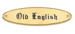 CRW Brass Raised Oval Nameplate