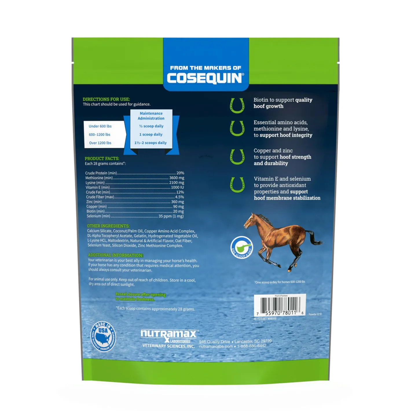NUTRAMAX Calxequin® Pellets Daily Hoof Support for Horses