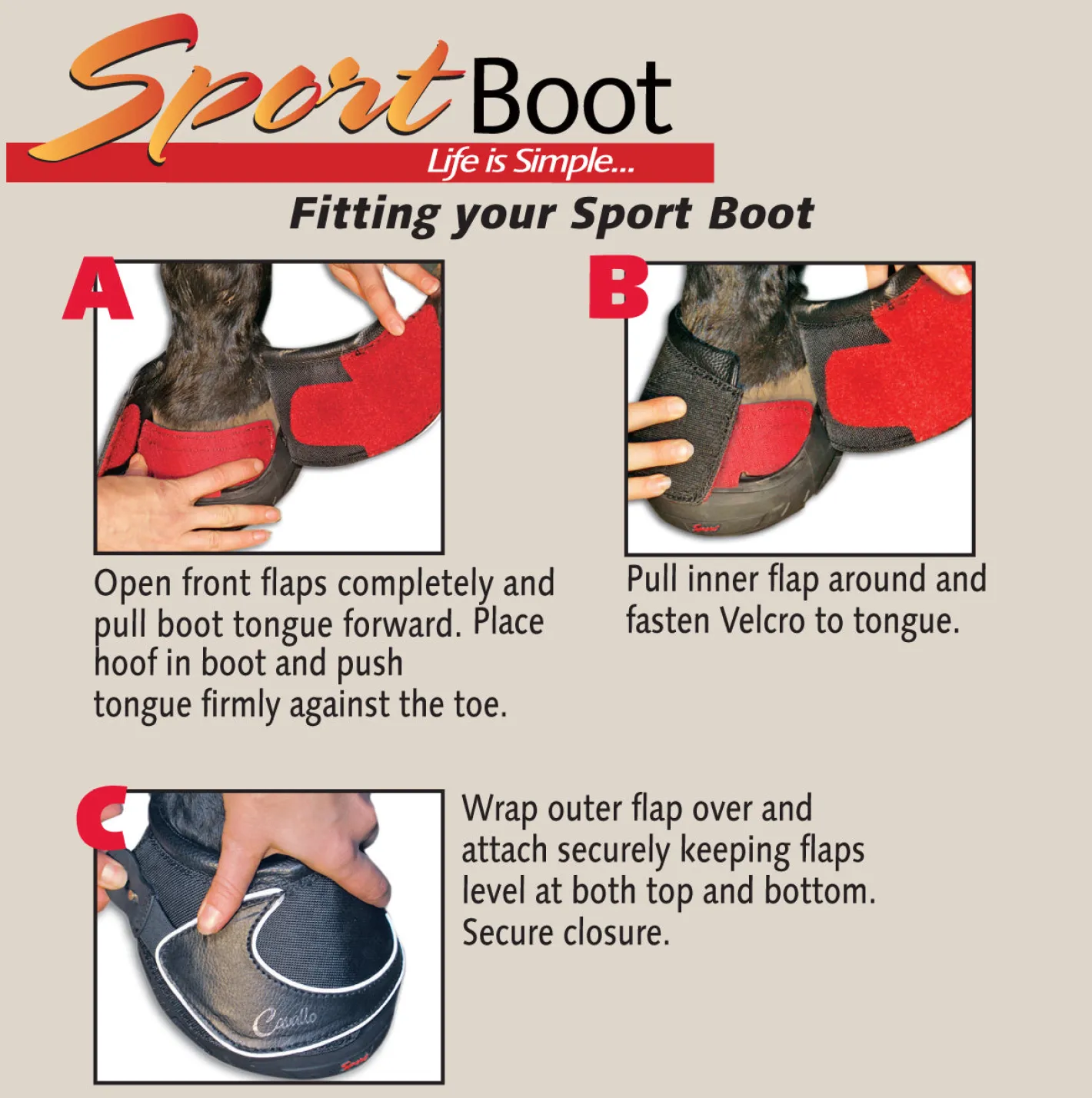 TOKLAT ORIGINALS Cavallo™ Sport Regular Sole Hoof Boots