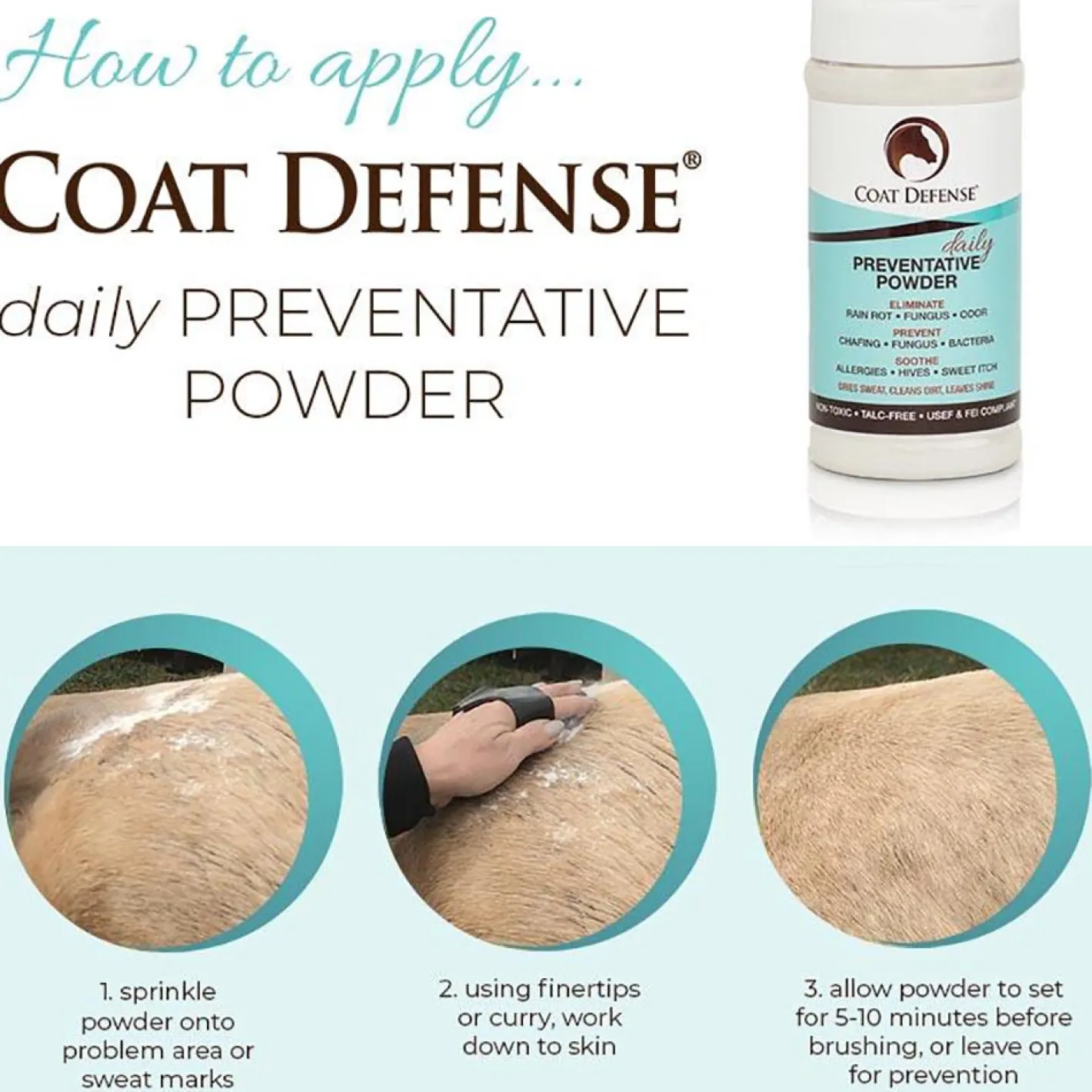 HORSEPOWDER INC Coat Defense® Daily Preventative Powder