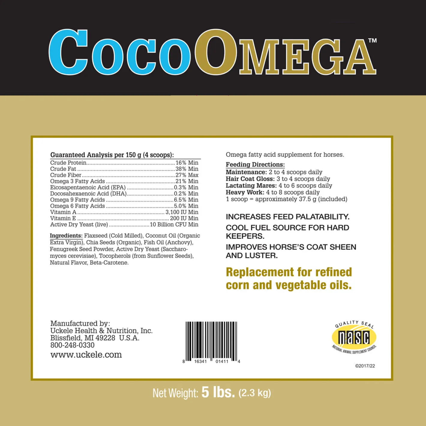 SMARTPAK CocoOmega™ by SmartEquine™ - 5 lbs