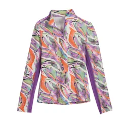 Kids KIRSCH CoolBlast® 100 Kids’ Noma Long Sleeve Print Shirt