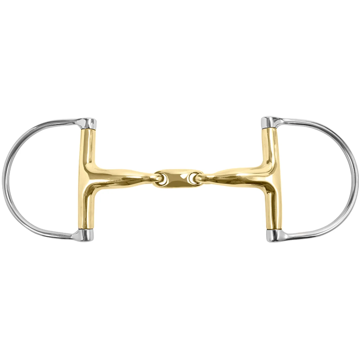 INT RIDING HELMET Curved Mouth Hunter D-Ring Bit with Lozenge