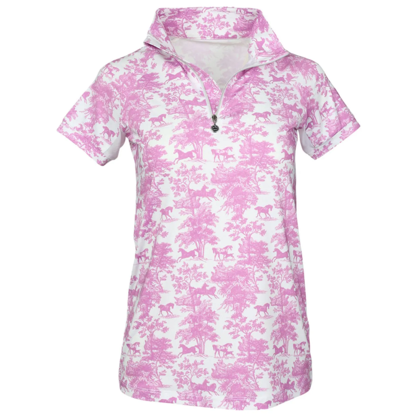JPC EQUESTRIAN Dapplebay Equestrian Toile Short-Sleeve Sun Shirt