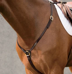 TORY LEATHER DS Brass Fitted Breastplate