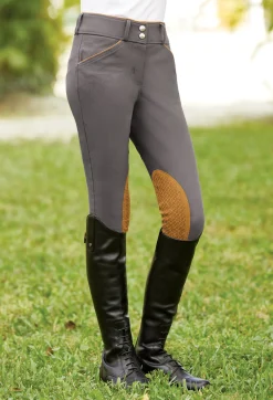 Kids KARAN LETEX DS Girls' Beverly Double-Grip Knee-Patch Breech