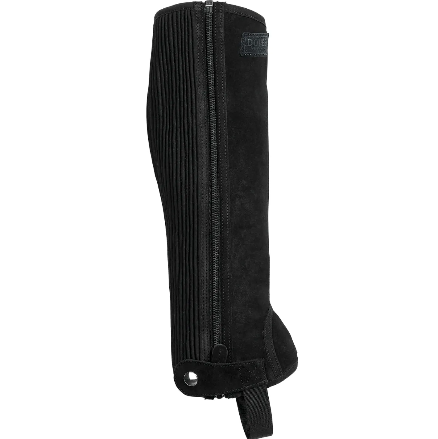 S.K. SHOES AND BOOTS DS Suede Half Chaps with Silicone Grip Patch