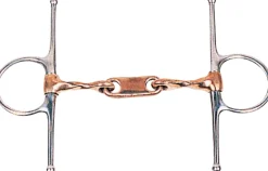 INTREPID INTL DS Twisted Copper Dr. Bristol Full Cheek Snaffle Bit