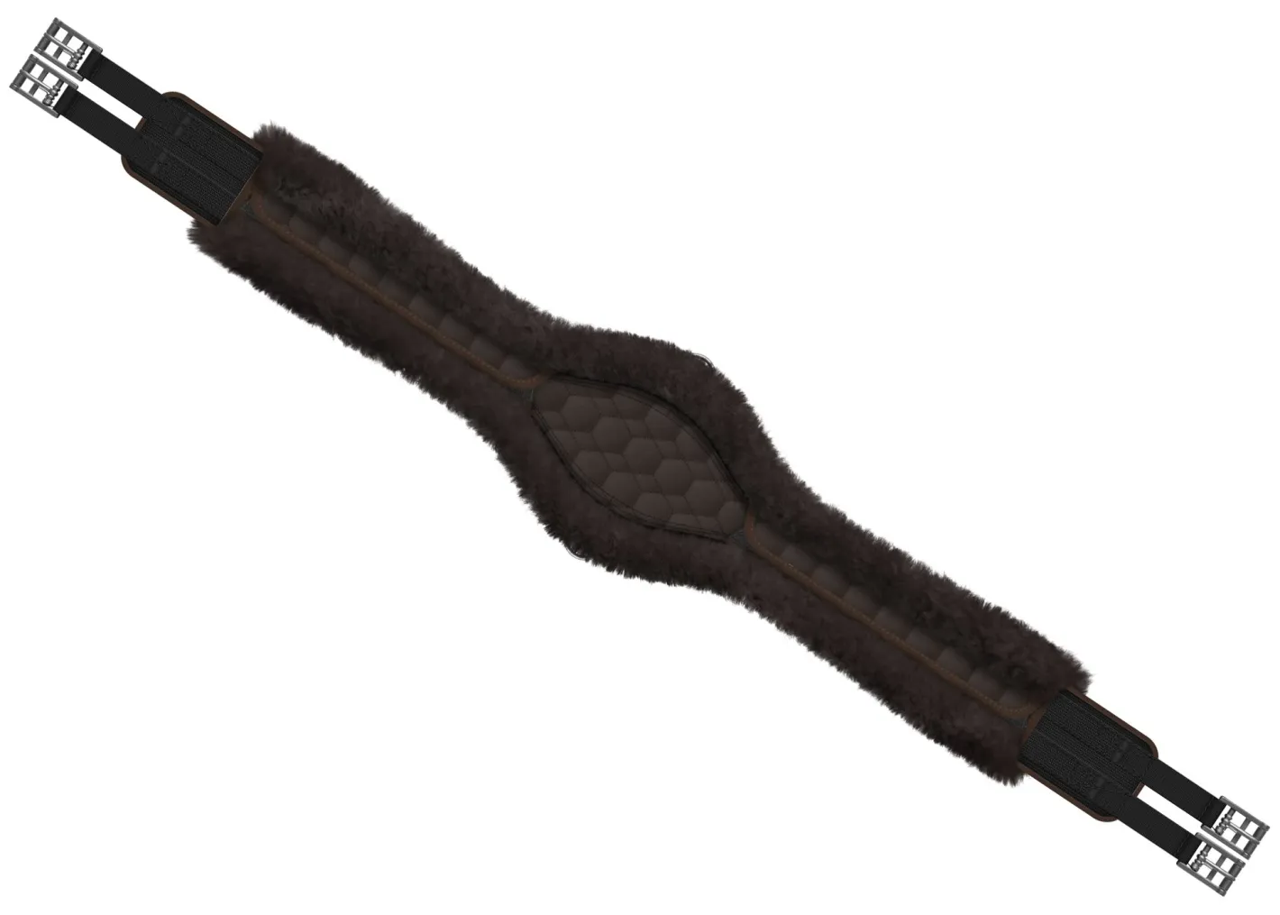 WORLD EQUSTRN BRNDS E.A. Mattes Contoured Long Girth with Detachable Cover