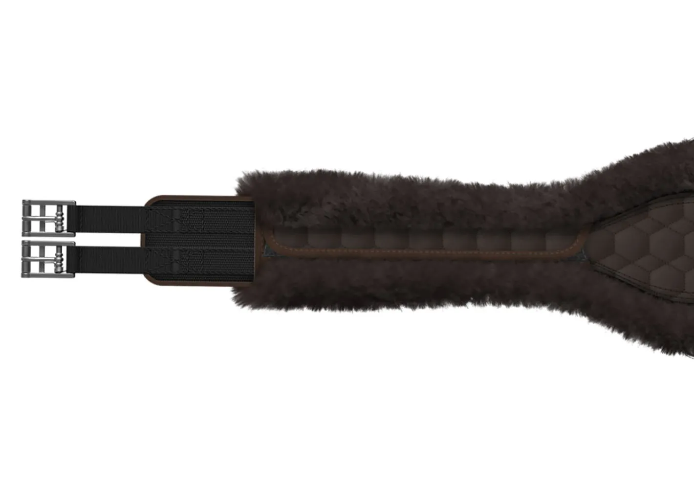 WORLD EQUSTRN BRNDS E.A. Mattes Contoured Long Girth with Detachable Cover