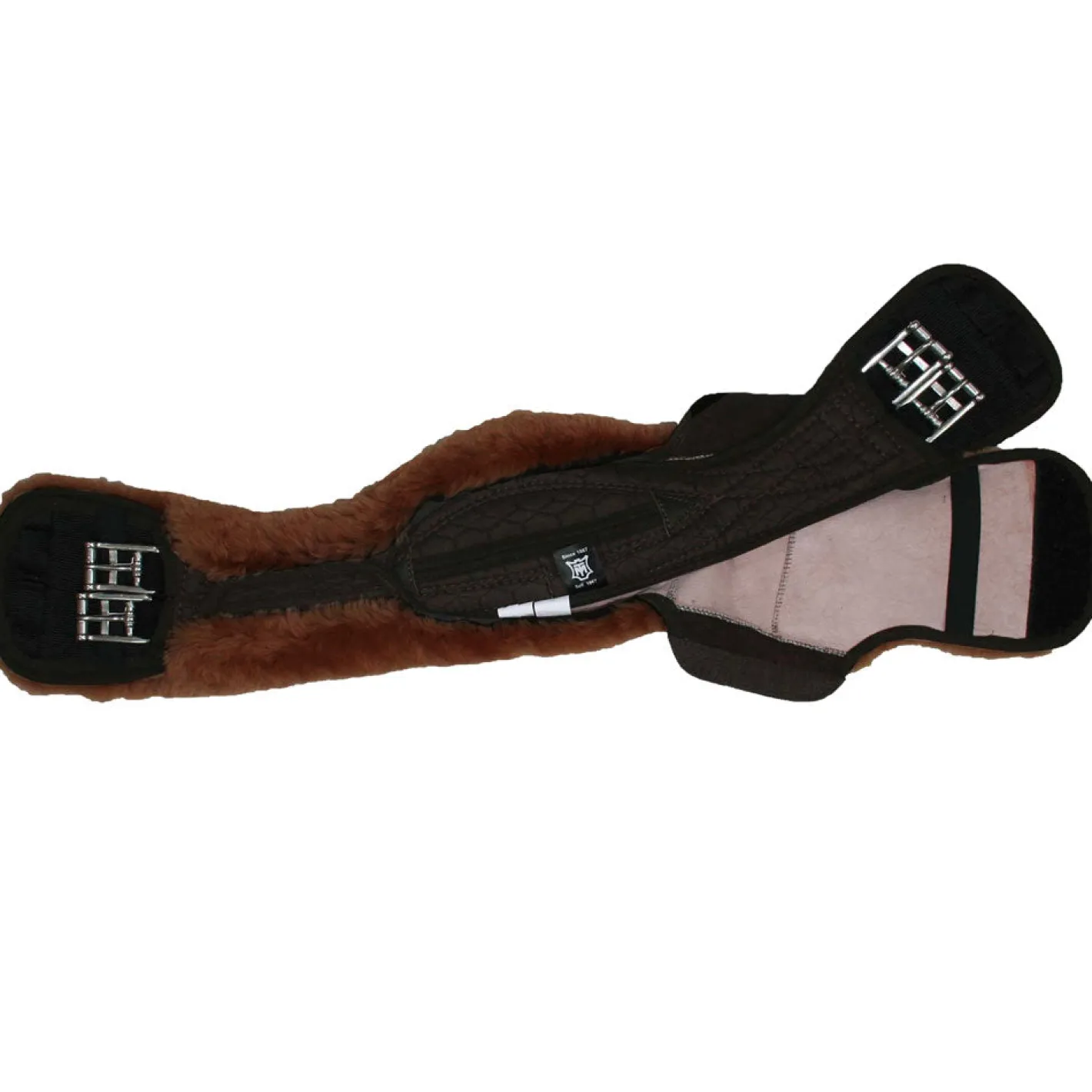 WORLD EQUSTRN BRNDS E.A. Mattes Contoured Short Girth with Detachable Cover