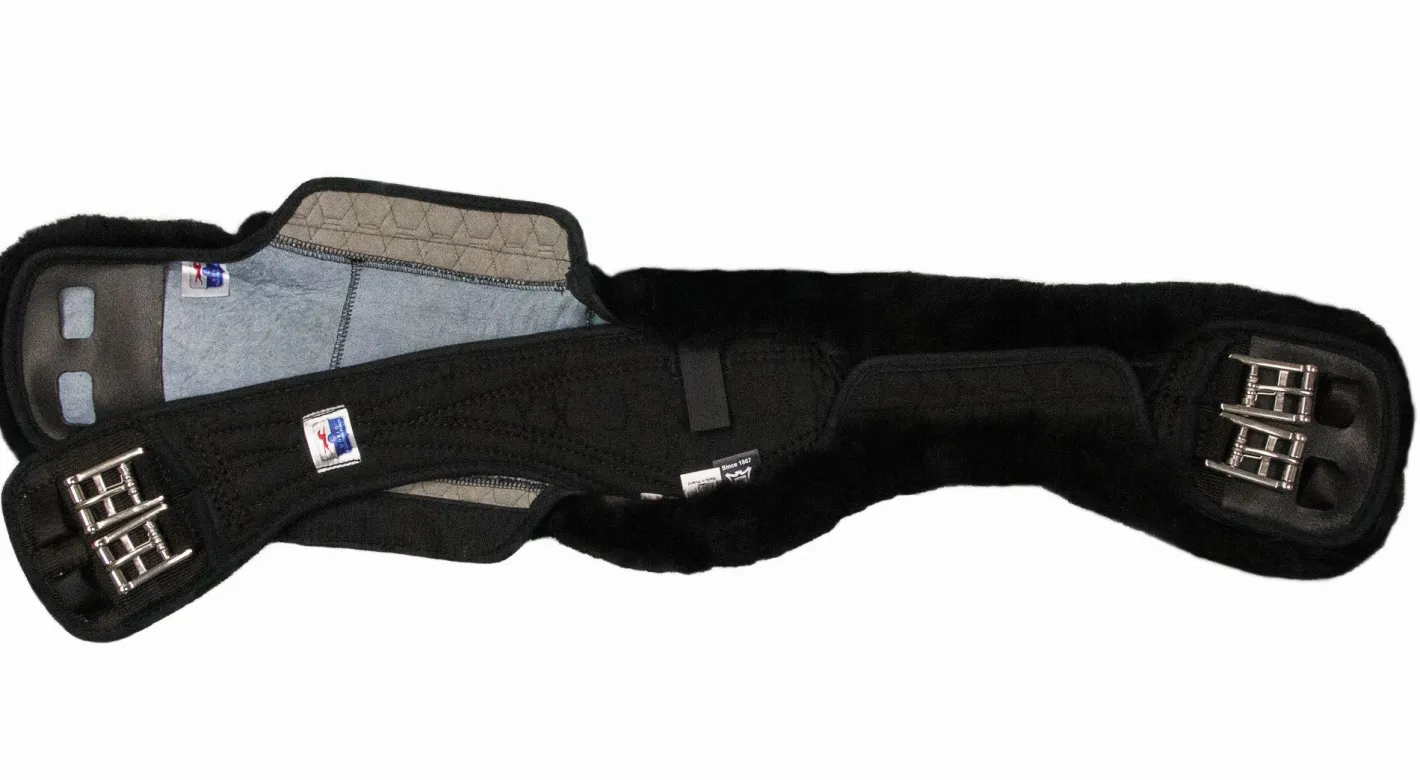 WORLD EQUSTRN BRNDS E.A. Mattes Crescent Short Girth with Detachable Cover