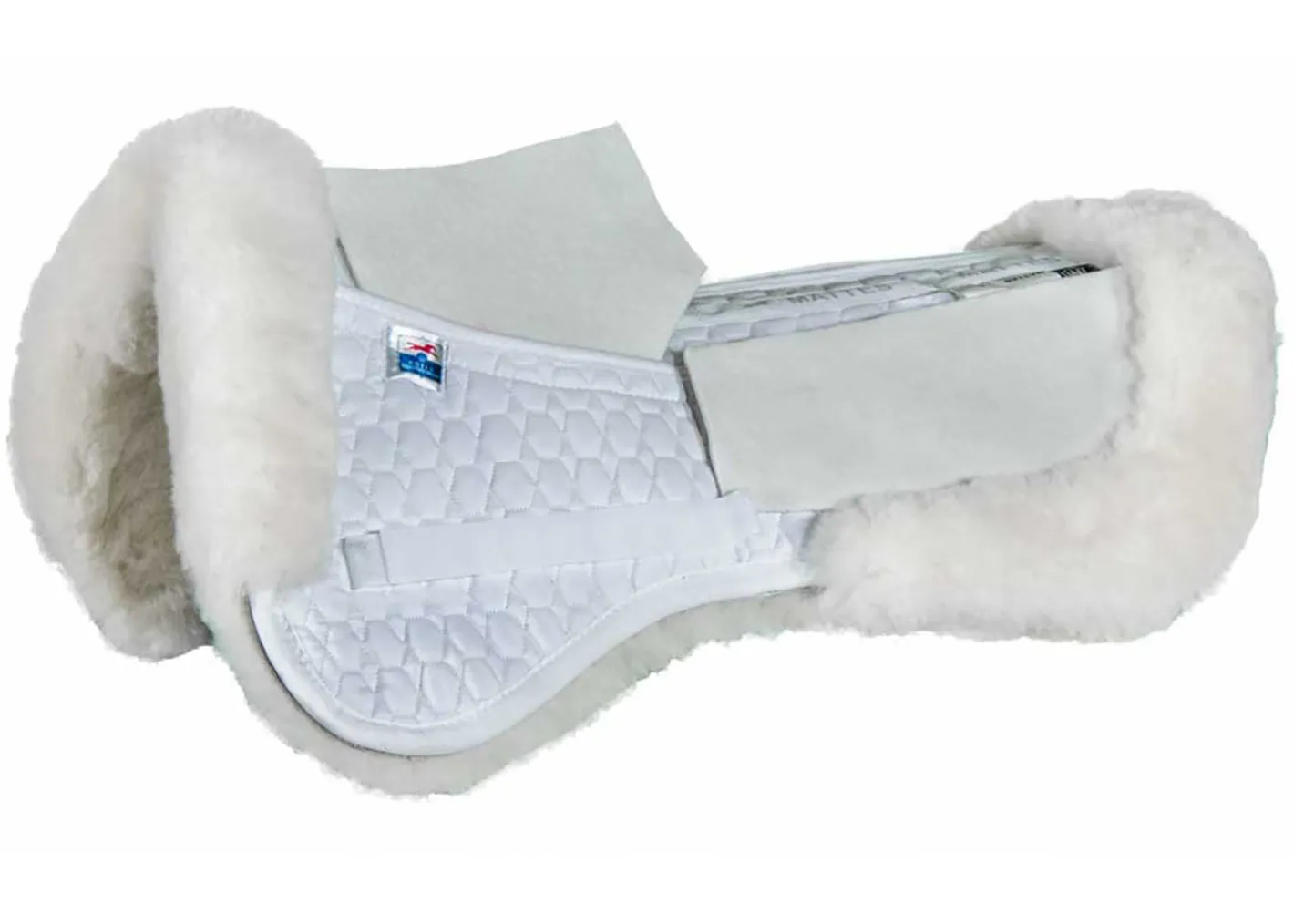 WORLD EQUSTRN BRNDS E.A. Mattes Dressage Correction Half Pad with Rear Trim & Pockets for Shims
