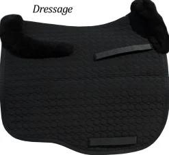 WORLD EQUSTRN BRNDS E.A. Mattes EuroFit All-Purpose Pad without Sheepskin Panels; Front & Rear Trim Only