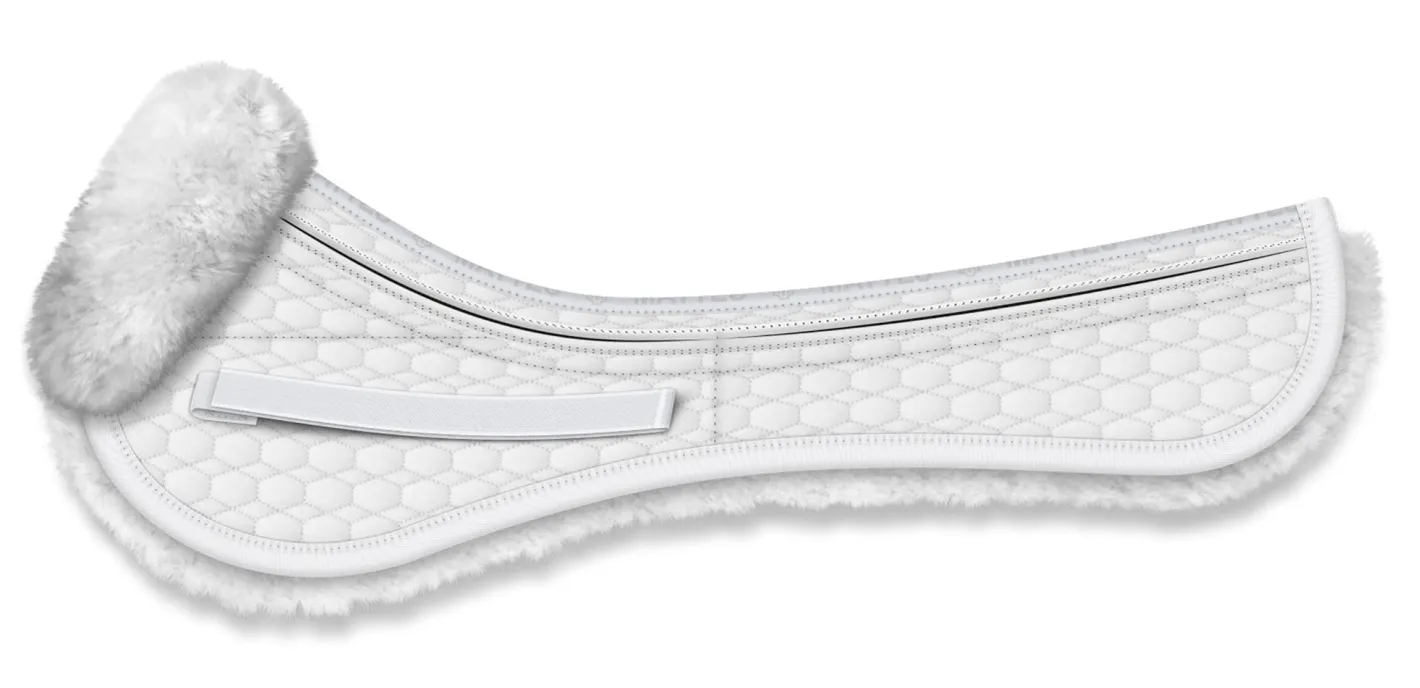 WORLD EQUSTRN BRNDS E.A. Mattes Platinum EWWA Sheepskin All-Purpose Correction Half Pad