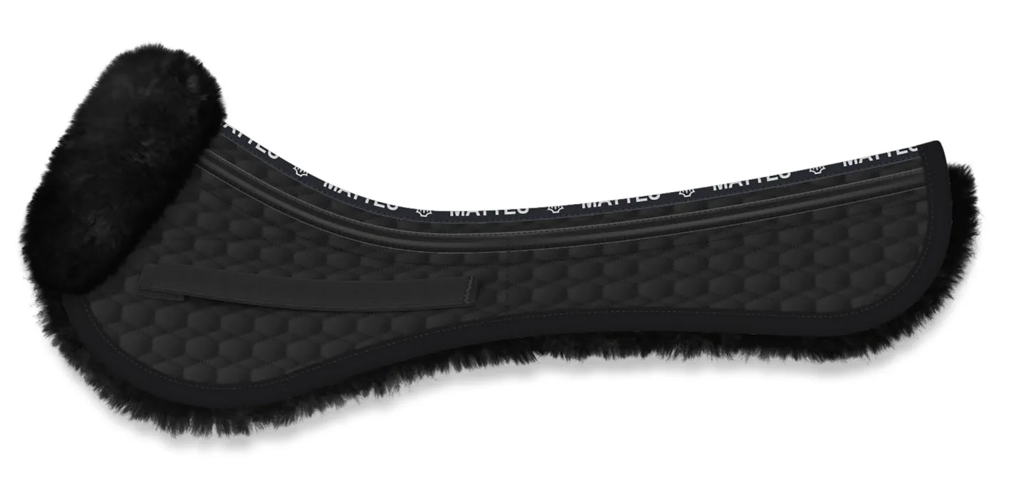 WORLD EQUSTRN BRNDS E.A. Mattes Platinum EWWA Sheepskin All-Purpose Correction Half Pad