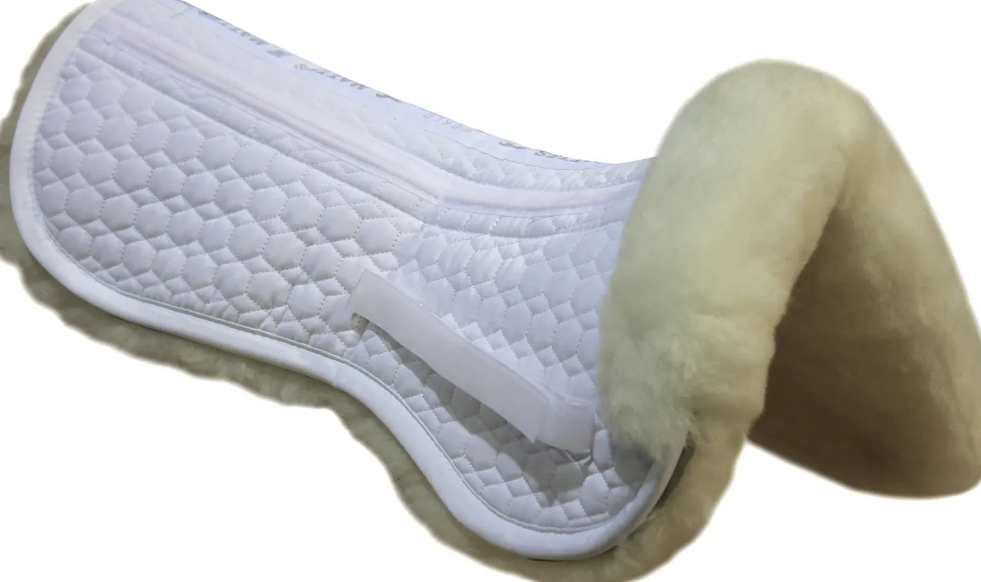 WORLD EQUSTRN BRNDS E.A. Mattes Sheepskin Correction Dressage Half Pad