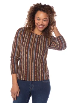 KERRITS EQL by ® Ladies’ Organic Cotton Long Sleeve Print Top