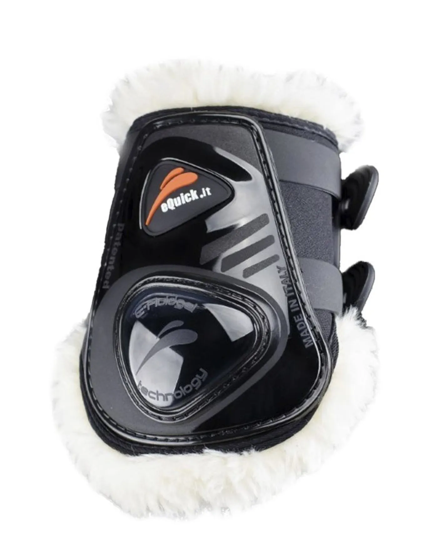 JPC EQUESTRIAN eQuick eShock Legend Rear Hook-and-Loop Fluffy Boots